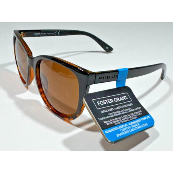 Foster Grant Polarized Sunglasses Tortoise, Cat-Eye 100% UVA-UVB NSO822 AVC - Picture 4 of 8
